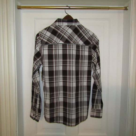 Men's Western Look Plaid Shirt - Picture 2 of 4
